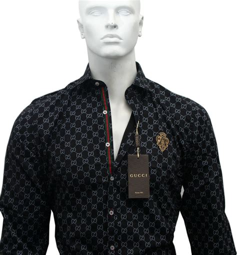 gucci dress shirt price|Gucci formal shirts.